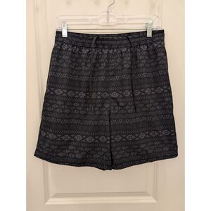 Chubbies Men's Size L 7" Inseam Black Geometric Aztec Print Swim Trunks